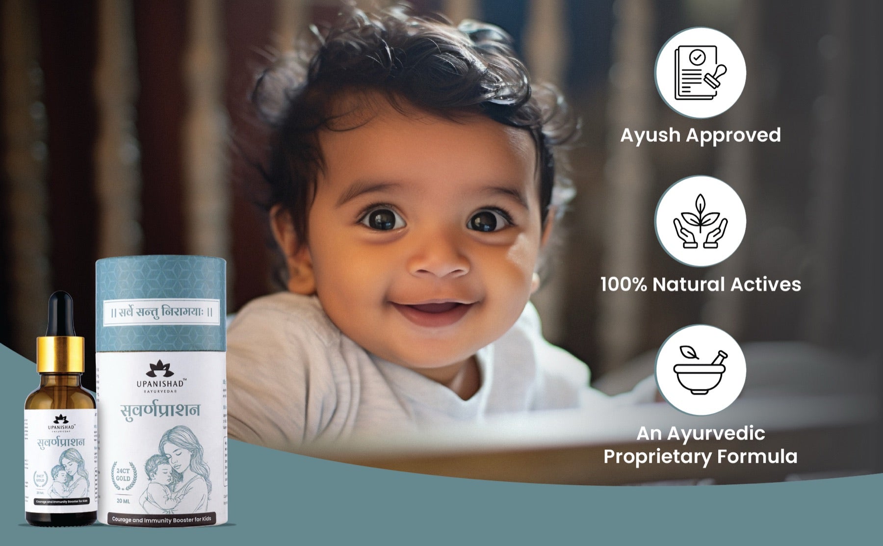 Ayush-approved, 100% natural actives